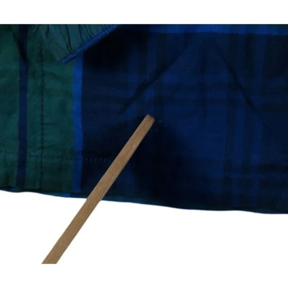 Abercrombie Mens Cotton Windbreaker Shacket Jacket Sz S Plaid Preppy Coastal - Picture 6 of 11